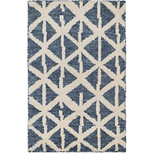 Newport Blue Hand Knotted Wool Rug