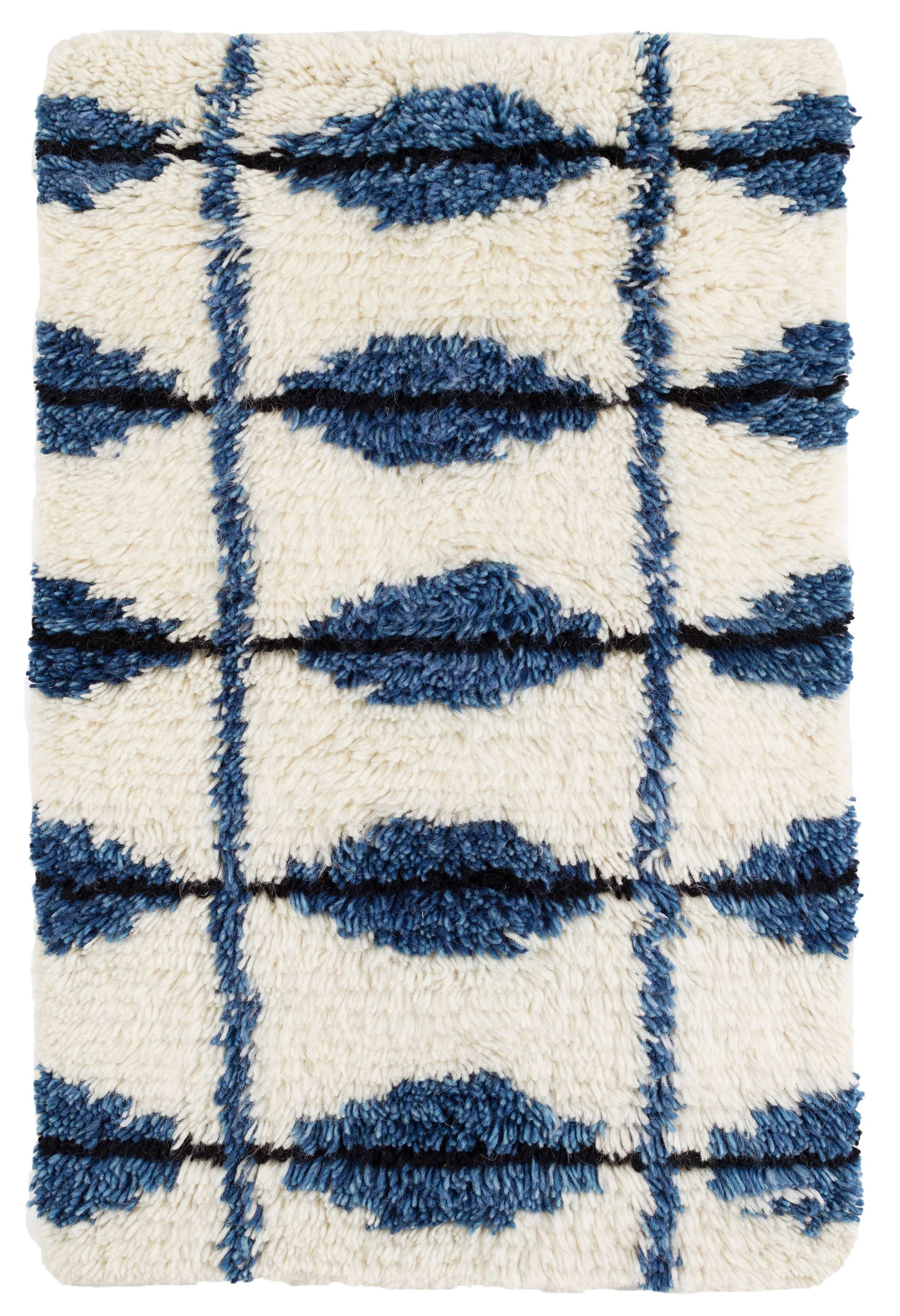 Noma Indigo Woven Wool Rug Dash & Albert