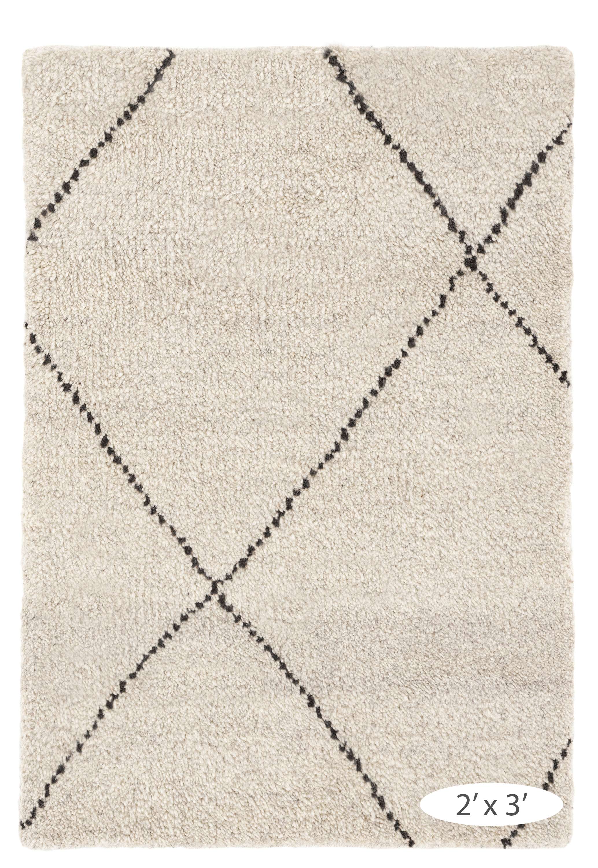 Numa Charcoal Hand Knotted Wool Rug