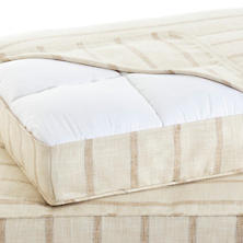 Glendale Stripe Natural/Grey Dog Bed Cover