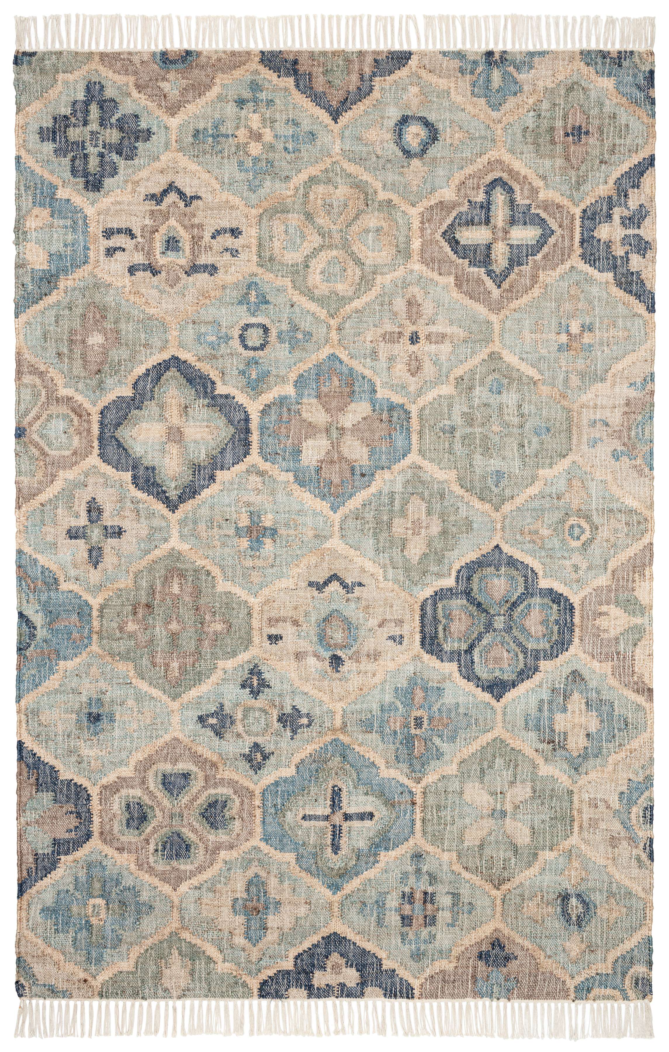 Pali Blue Woven Jute Rug Dash & Albert