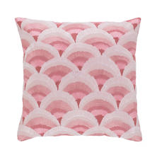 Peacock Embroidered Slipper Pink Decorative Pillow