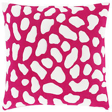 Pebbles Quilted Pink Decorative Pillow