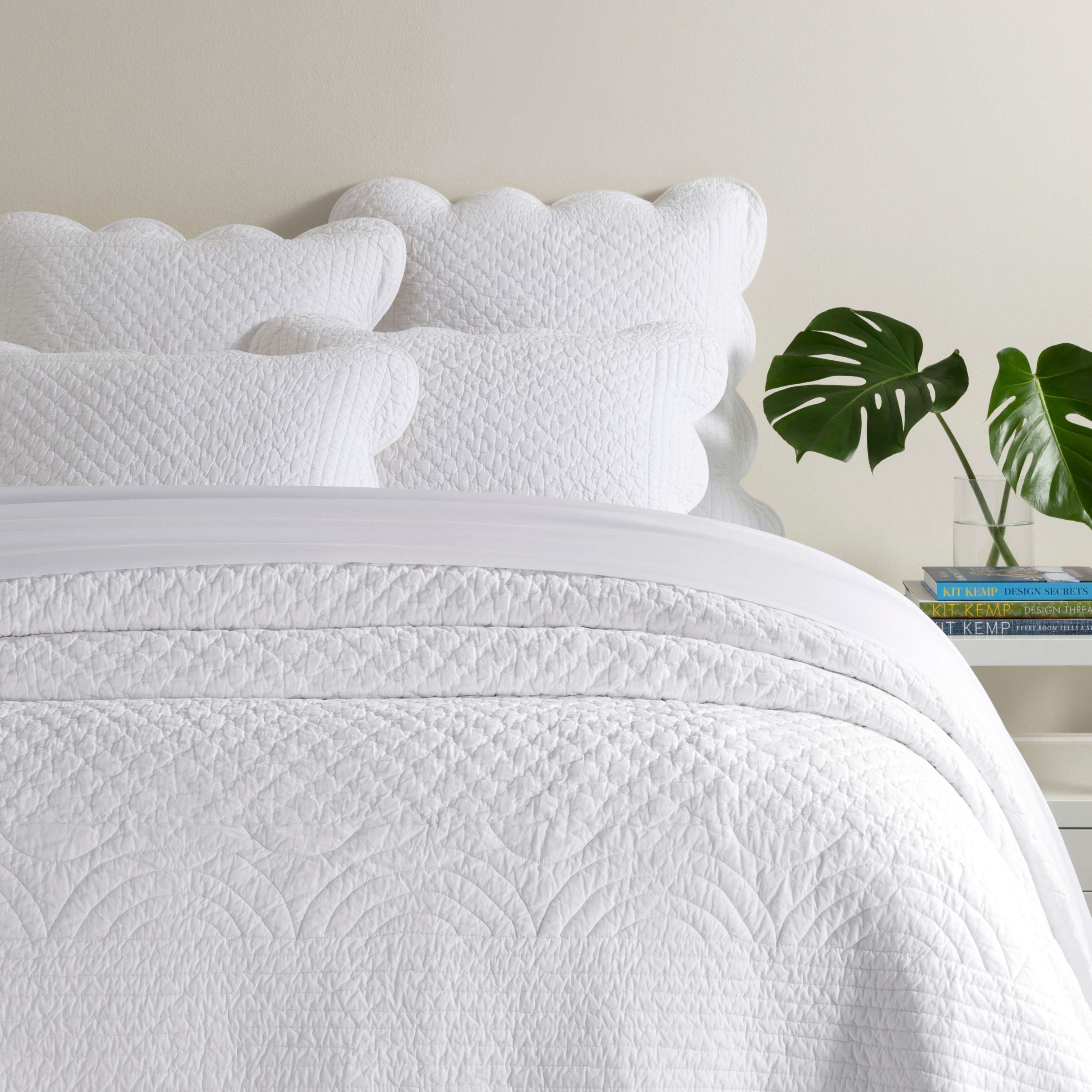 White quilted online blanket