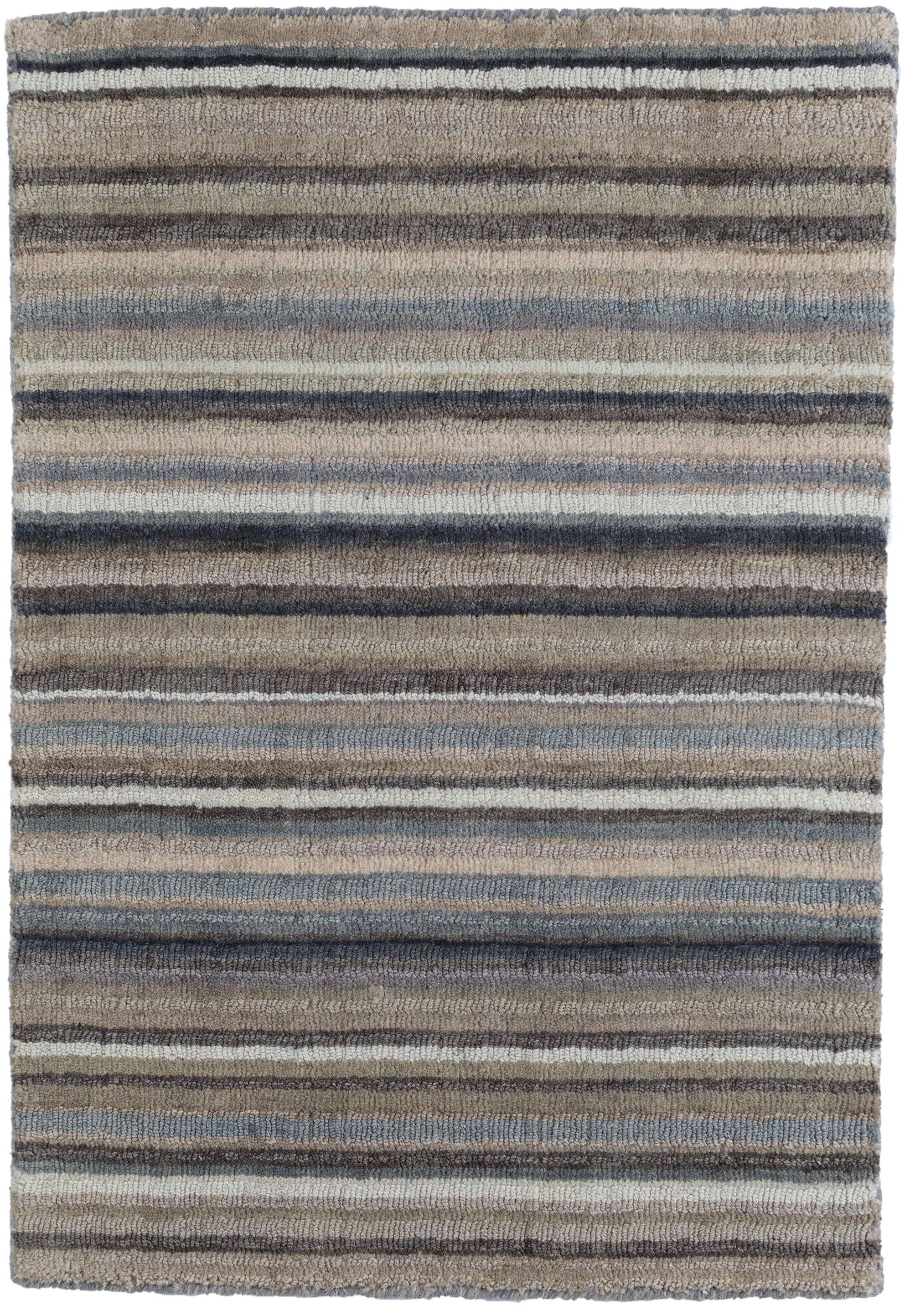 Ranger Stripe Loom Knotted Wool Rug Dash Albert