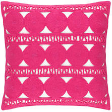 Round Turn Fuchsia Indoor/Outdoor Decorative Pillow