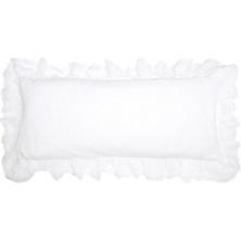 Savannah Linen Gauze White Decorative Pillow