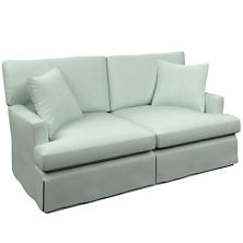 Estate Linen Powder Blue Saybrook 2 Seater Slipcovered Sofa