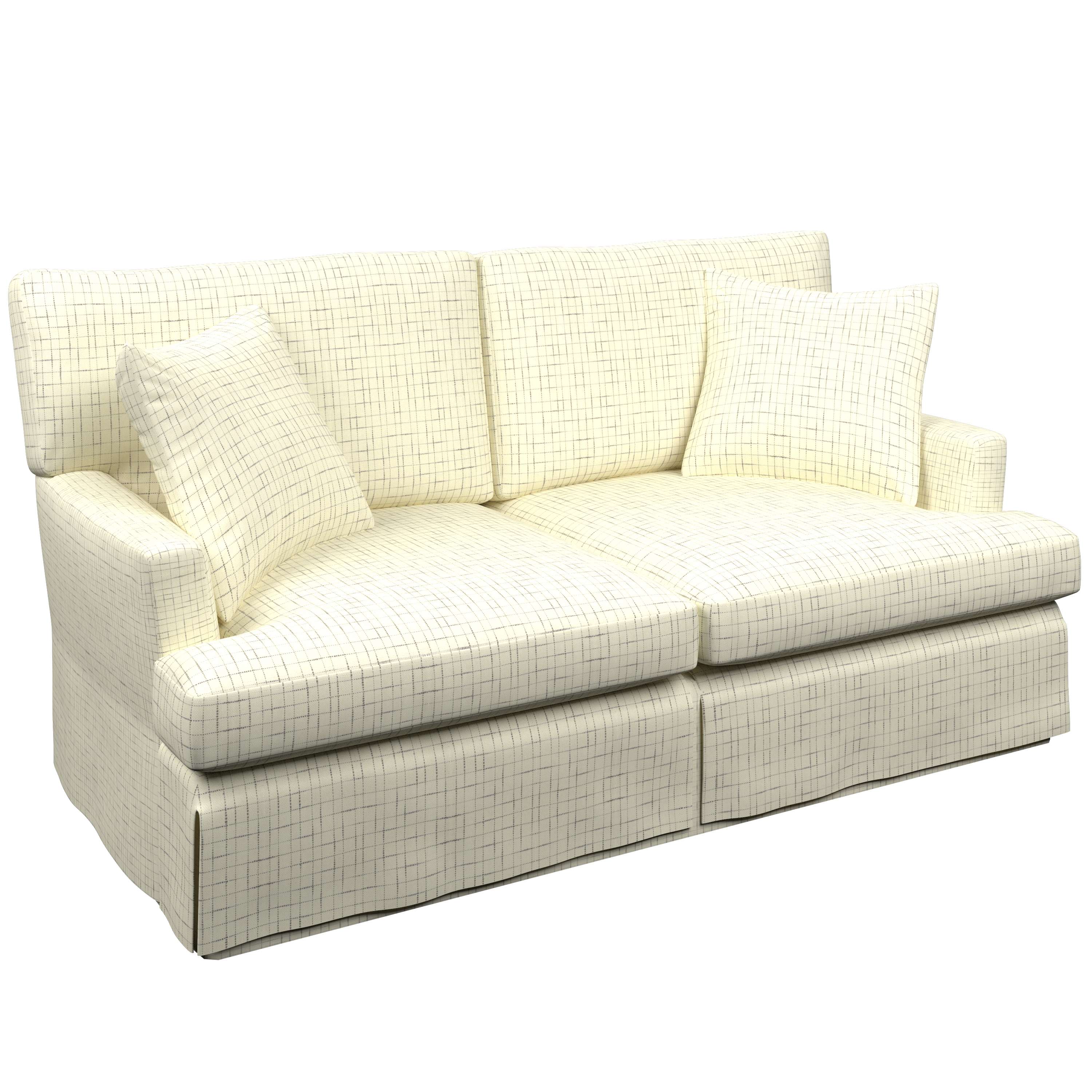 Nicholson Grey Saybrook 2 Seater Upholstered Sofa Furniture