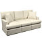 Estate Linen Pearl Grey Saybrook 3 Seater Slipcovered Sofa