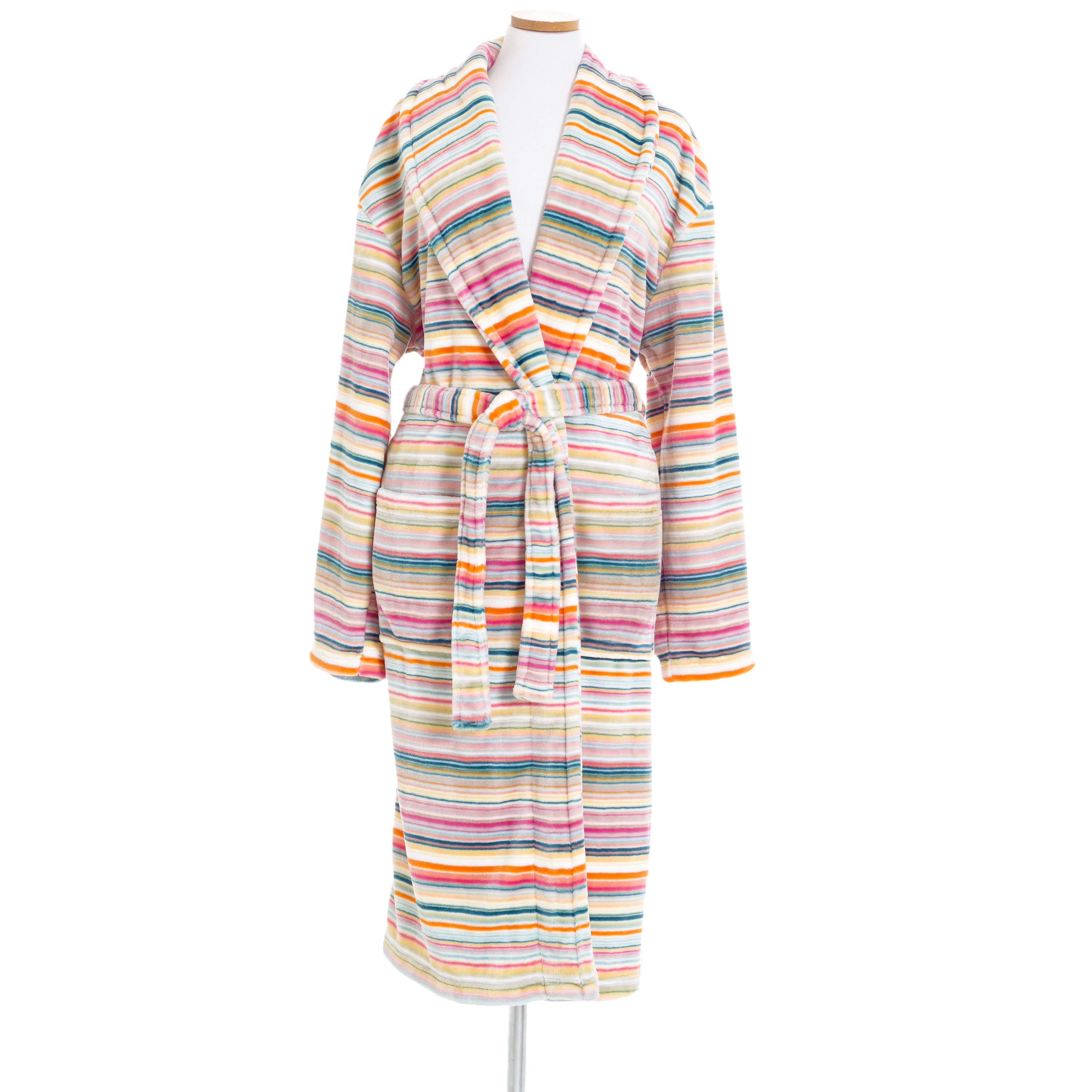 Selke Fleece Blossom Stripe Robe | The Outlet