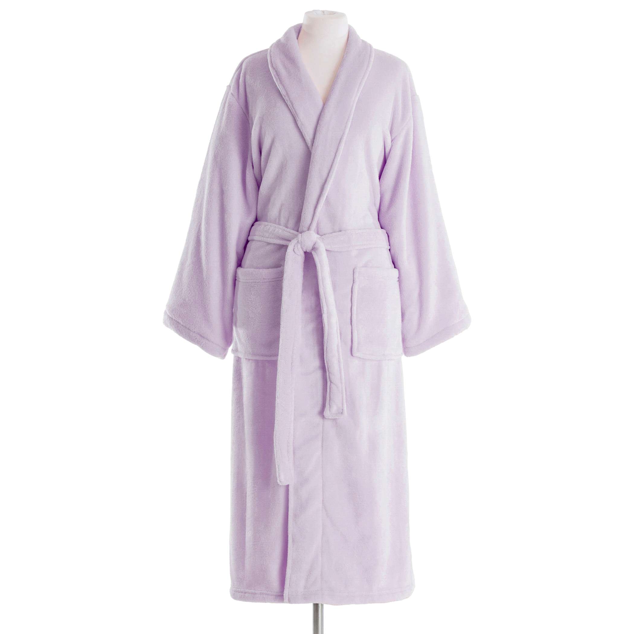 Sheepy Fleece Pale Lilac Robe | The Outlet