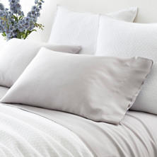Silken Solid Grey Pillowcases