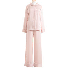 Silken Solid Slipper Pink Pajama
