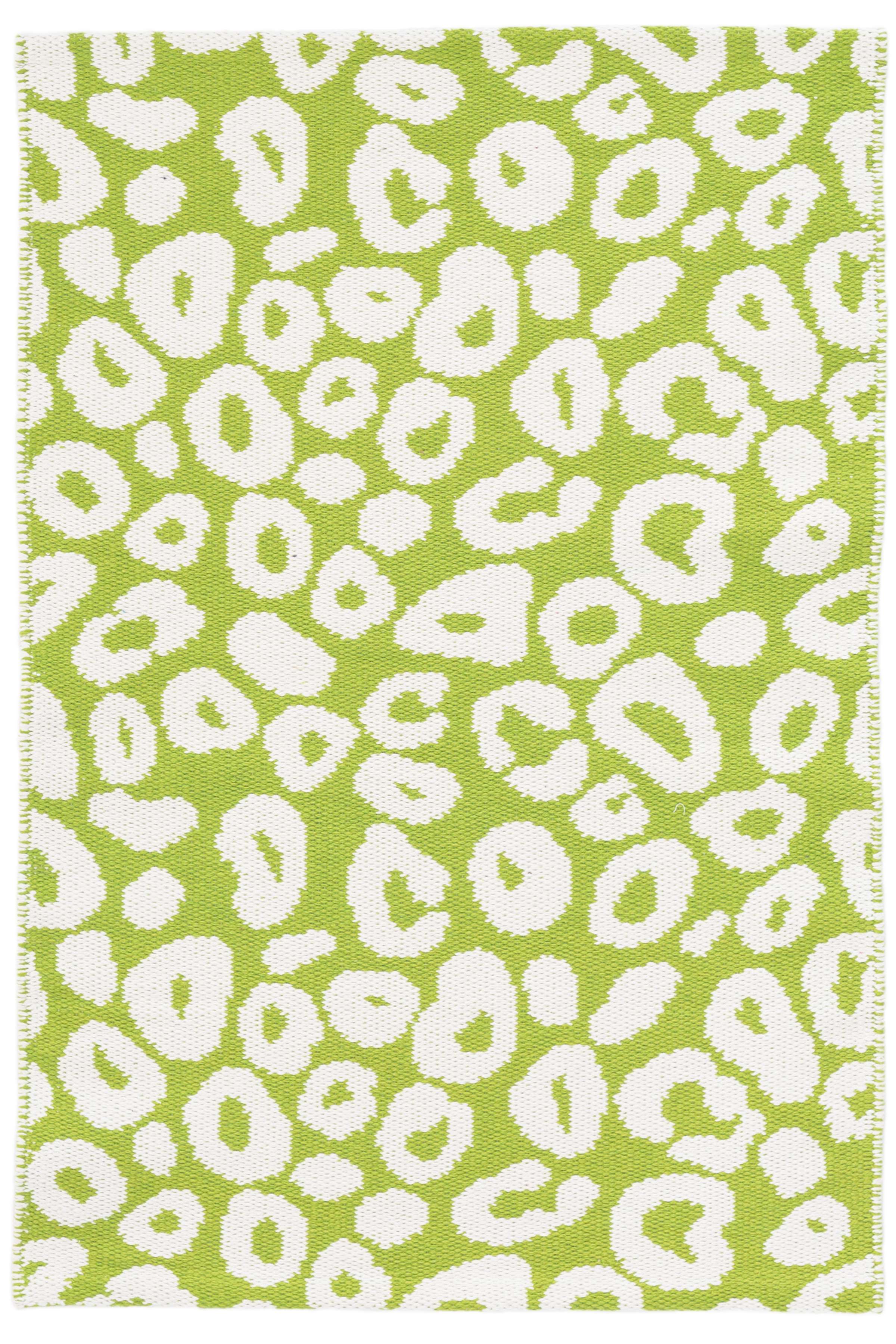 Spot Green Woven Cotton Rug The Outlet