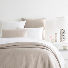 Stone Washed Linen Pearl Grey Duvet Cover