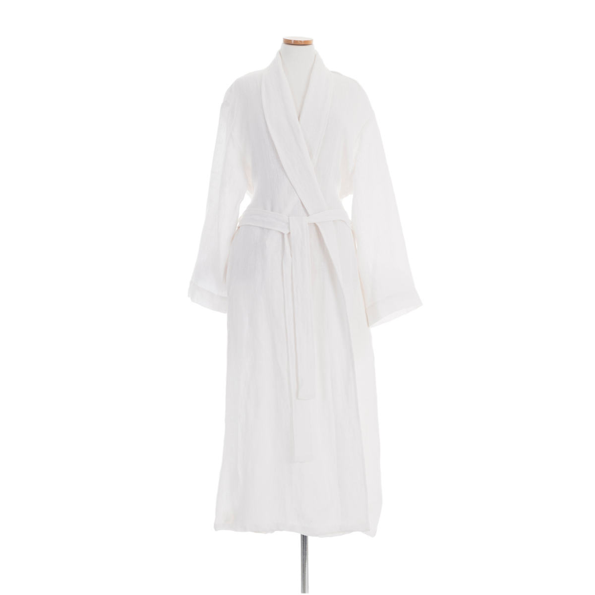 Stone Washed Linen White Robe | Pine Cone Hill