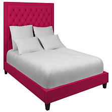 Estate Linen Fuchsia Stonington Tufted Bed