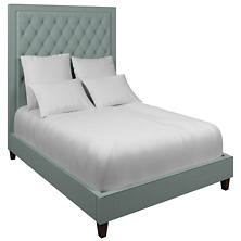 Estate Linen Sky Stonington Tufted Bed