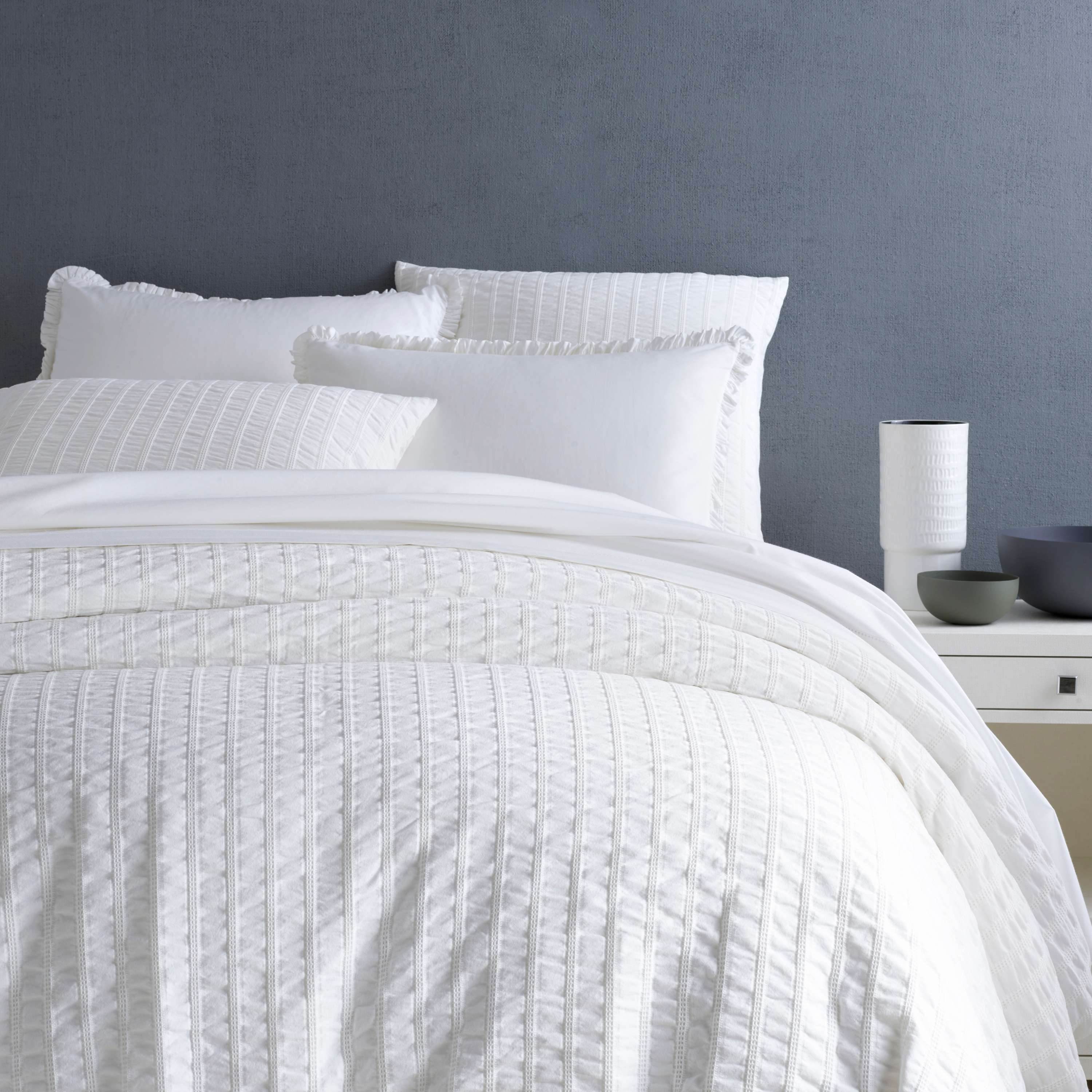 Tidal White Duvet Cover | Pine Cone Hill