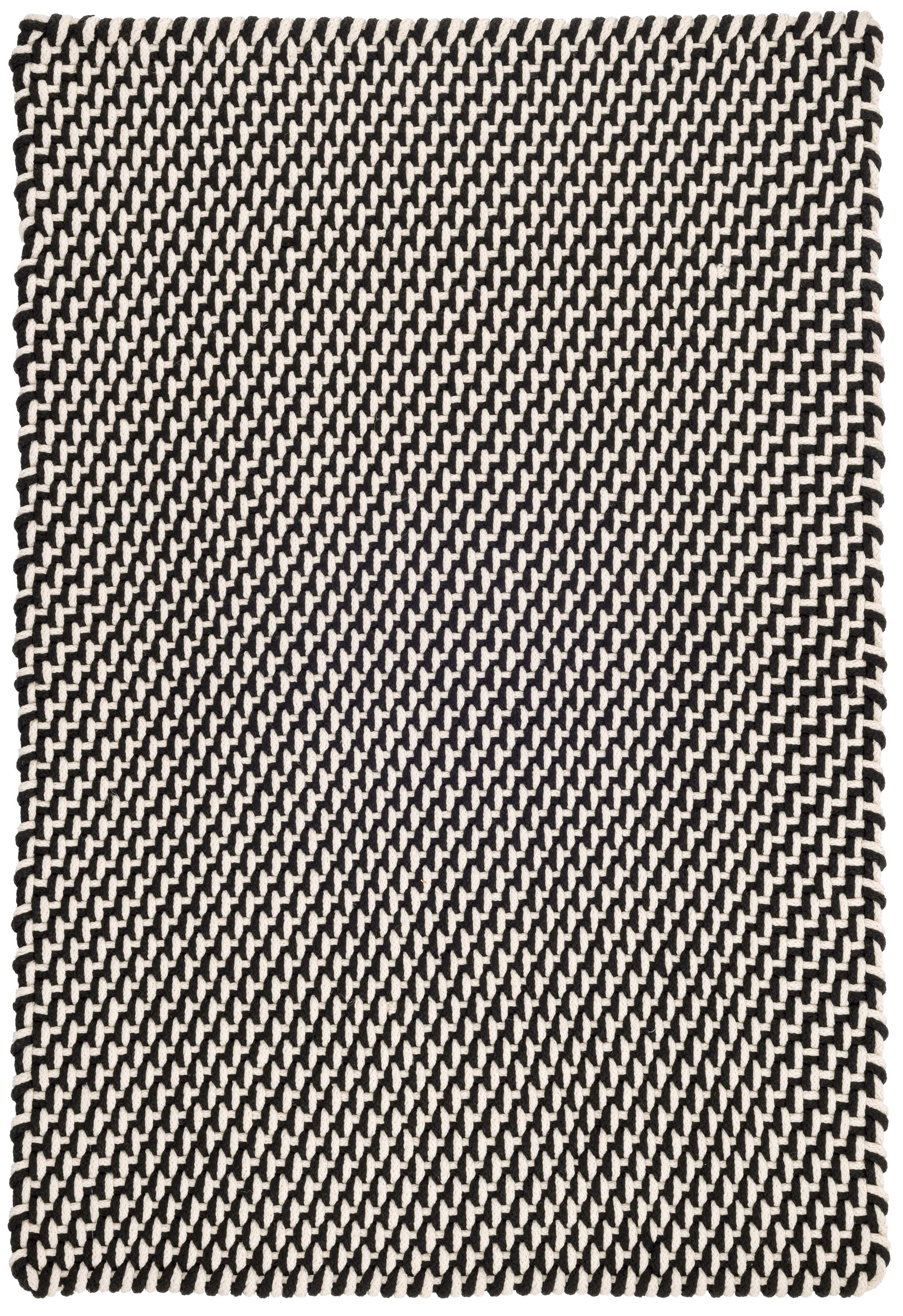 TwoTone Rope Black/Ivory Indoor/Outdoor Rug Dash & Albert
