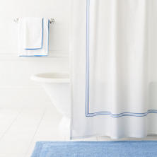 Trio French Blue Shower Curtain