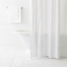Trio White Shower Curtain
