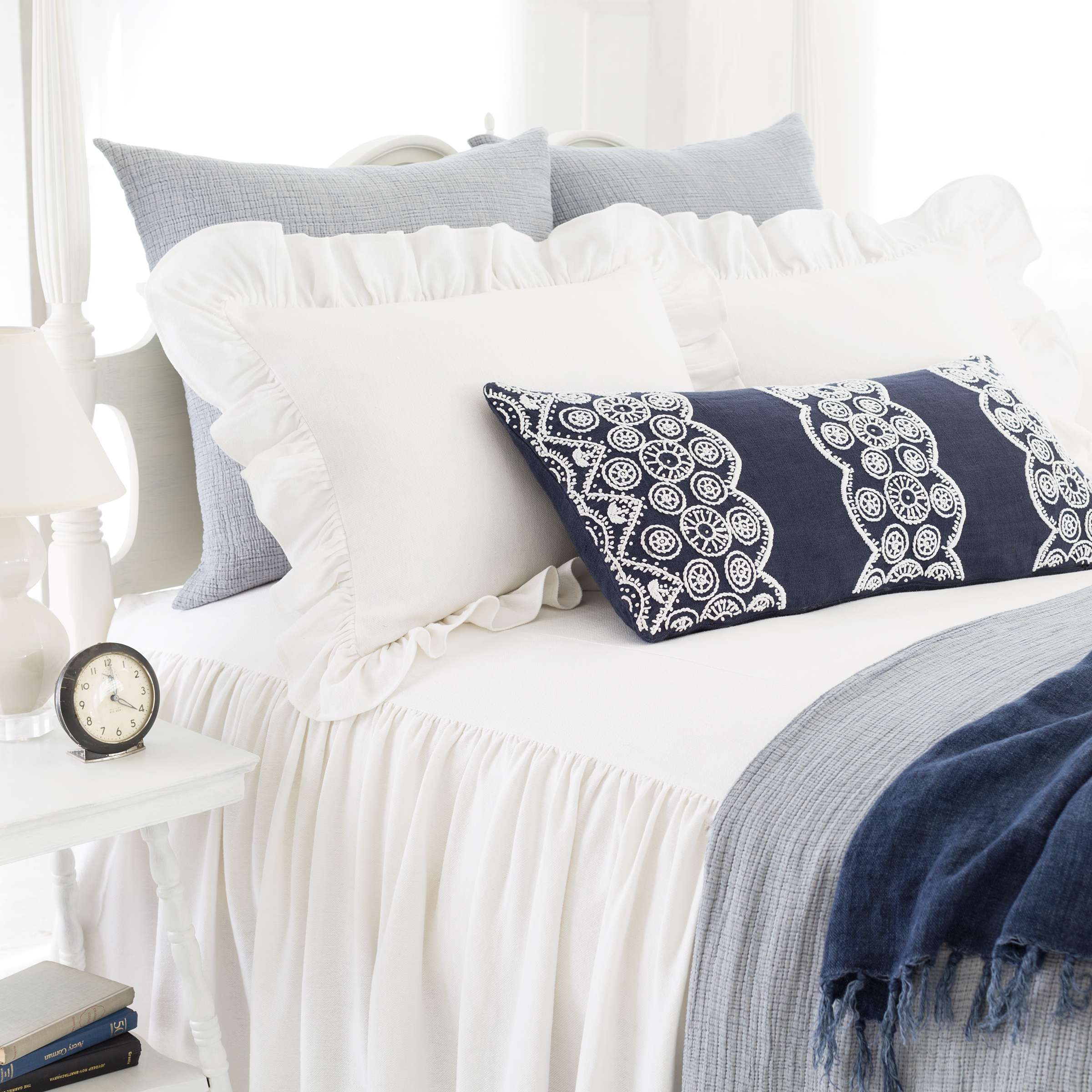 Wilton White Cotton Bedspread | Pine Cone Hill